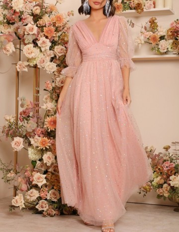Rochie maxi Shein, roz