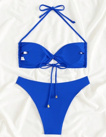 Costum de baie Shein, albastru