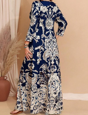 Rochie maxi Shein Curve+, mix culori