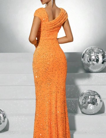 Rochie de ocazie Shein, portocaliu