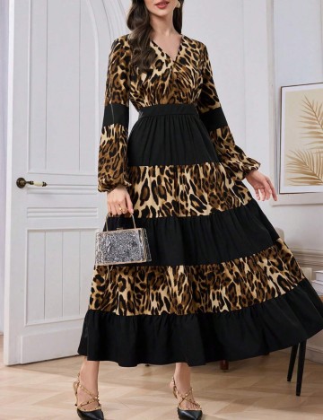 Rochie maxi Shein, mix culori