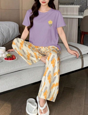 Compleu pijamale Shein, mix culori