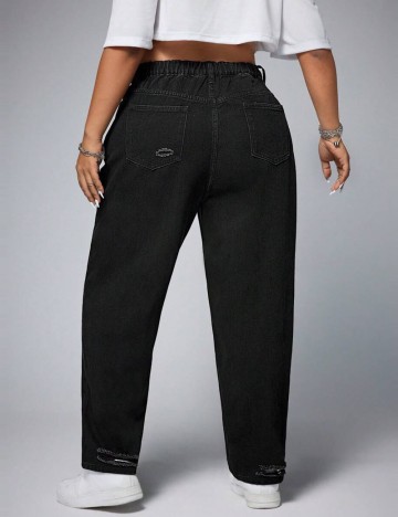 Jeans Shein Curve+, negru