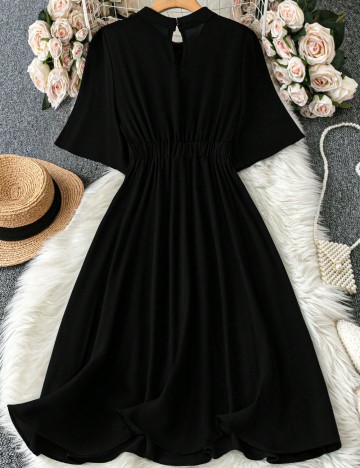 Rochie midi Shein Curve+, negru