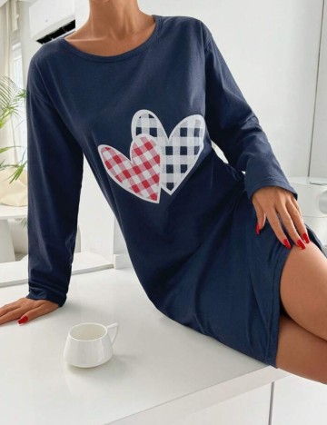 Rochie De Noapte Shein, albastru