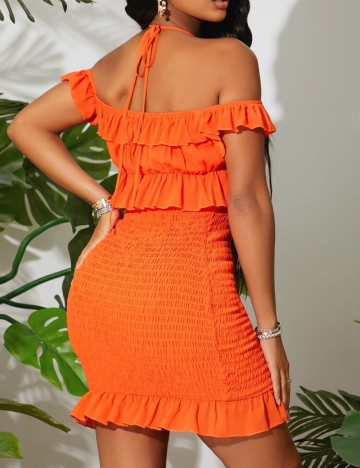 Rochie mini Shein, portocaliu