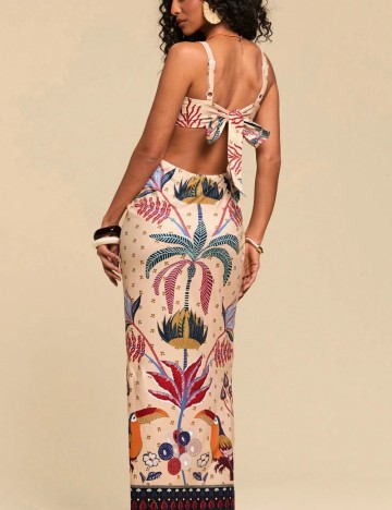 Rochie midi Shein, mix culori