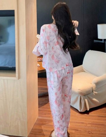 Compleu pijamale DAZY / LESS by SHEIN, mix culori