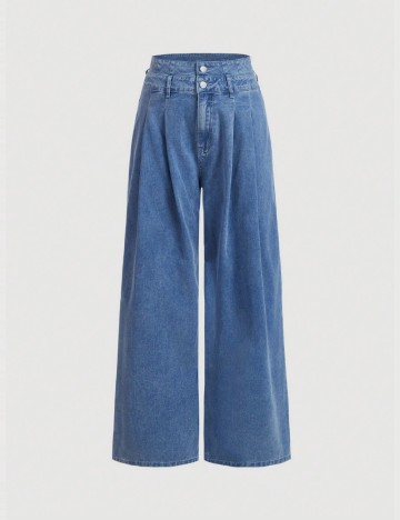 Jeans Shein Curve+, albastru