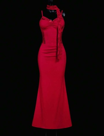 Rochie maxi Shein, roșu