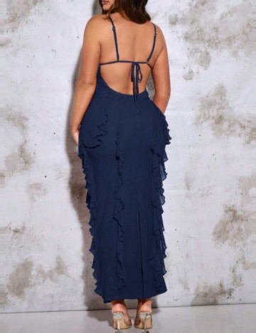 Rochie maxi Shein Curve+, albastru