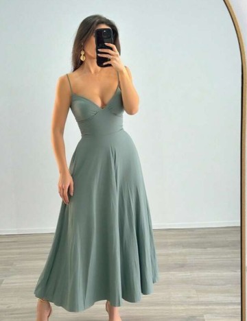 Rochie maxi Shein, verde