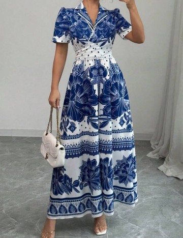 Rochie maxi Shein, mix culori