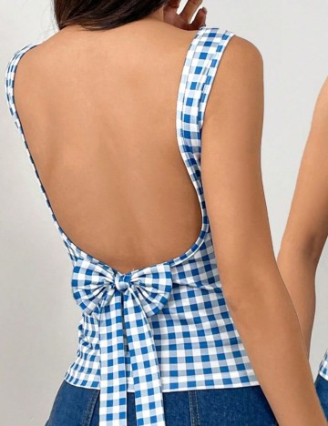 Top Shein, albastru