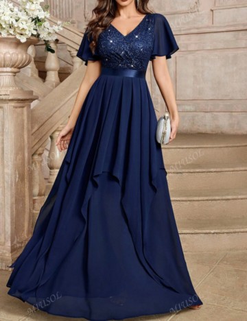 Rochie de ocazie Shein, albastru