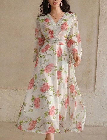 Rochie midi Shein, mix culori