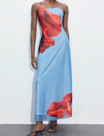 Rochie maxi Shein, mix culori