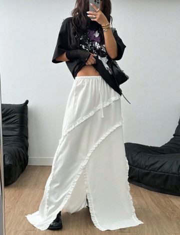 Fustă maxi Shein, alb