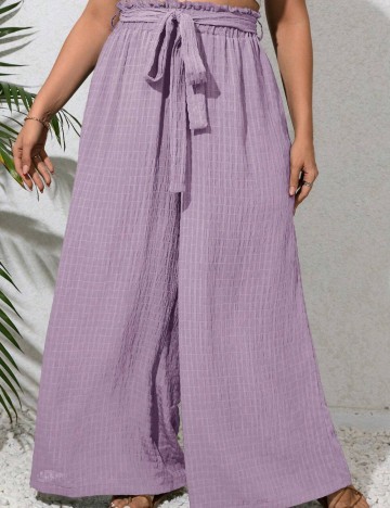 Pantaloni Shein Curve+, mov
