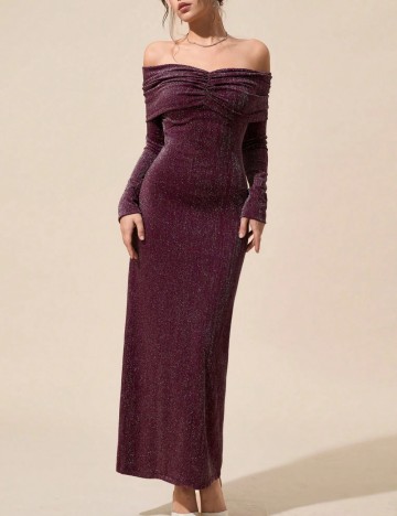 Rochie maxi Shein, vișiniu
