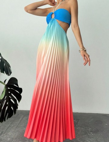 Rochie maxi Shein, mix culori