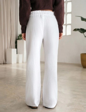 Pantaloni Shein, alb
