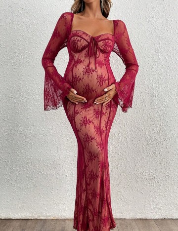 Rochie maxi Shein, vișiniu