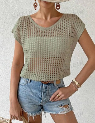 Tricou Shein, bej