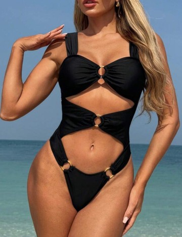 Costum de baie întreg Shein, negru