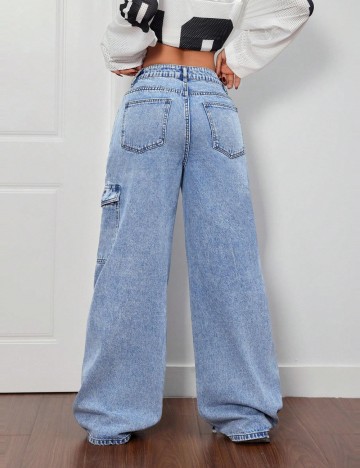 Jeans Shein, albastru