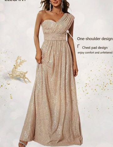 Rochie de ocazie Shein, bej
