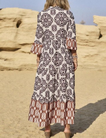Rochie maxi Shein, mix culori