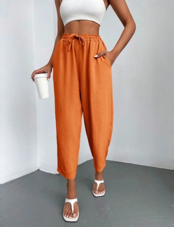 Pantaloni Shein, portocaliu