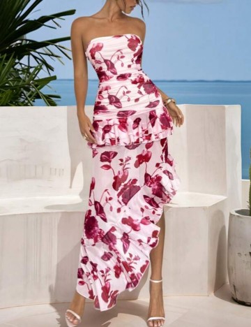 Rochie maxi Shein, mix culori