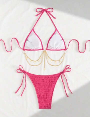 Costum de baie Shein, roz