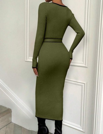 Rochie midi Shein, verde