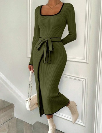 Rochie midi Shein, verde