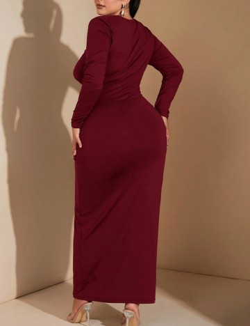 Rochie maxi Shein Curve+, vișiniu