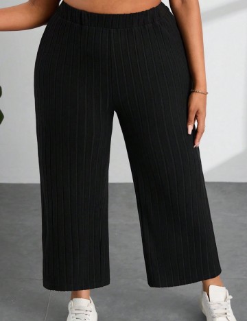 Pantaloni Shein Curve+, negru