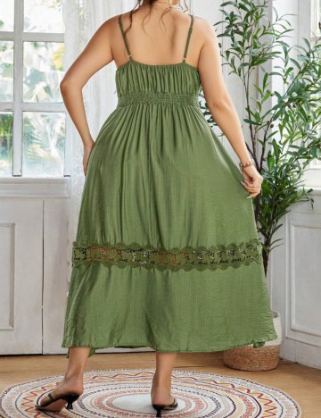 Rochie midi Shein Curve+, verde