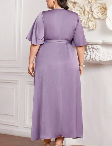 Rochie midi Shein Curve+, mov
