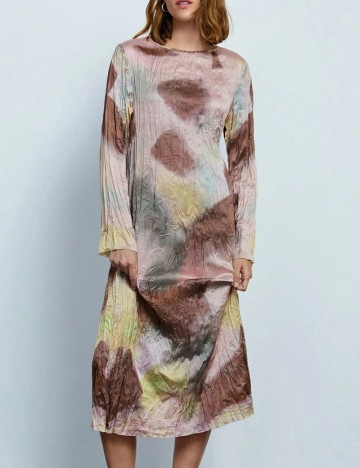 Rochie midi Shein, mix culori