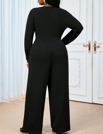 Salopetă lungă Shein Curve+, negru