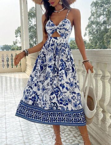 Rochie midi Shein, mix culori