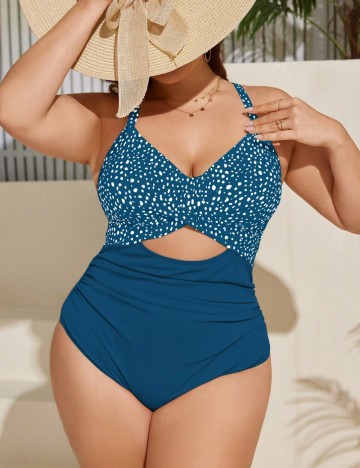 Costum de baie întreg Shein Curve+, mix culori