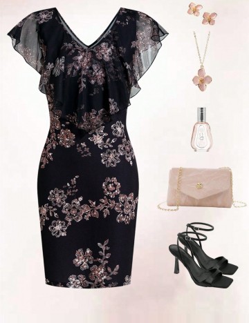 Rochie mini Shein, floral print
