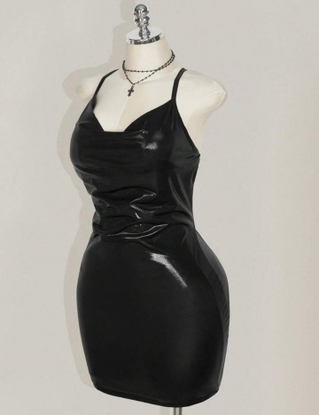 Rochie mini Shein Curve+, negru