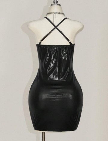Rochie mini Shein Curve+, negru