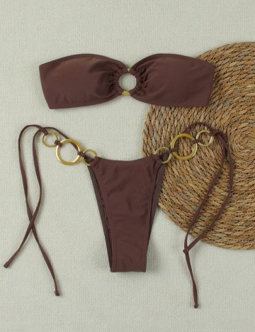 Costum de baie Shein, maro
