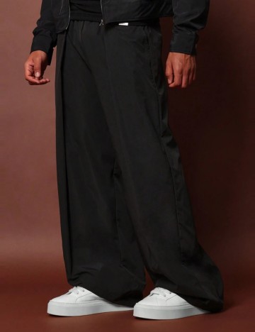 Pantaloni SUMWON by Shein, negru